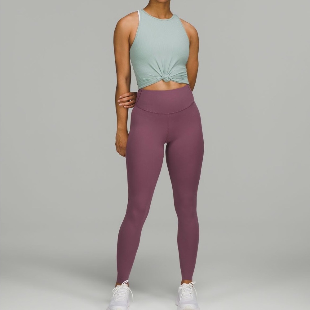 Women's High-Waisted Purple Leggings